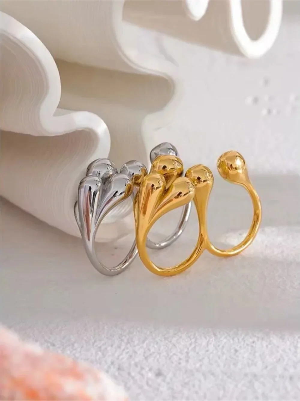 Anthropologie shiny gold